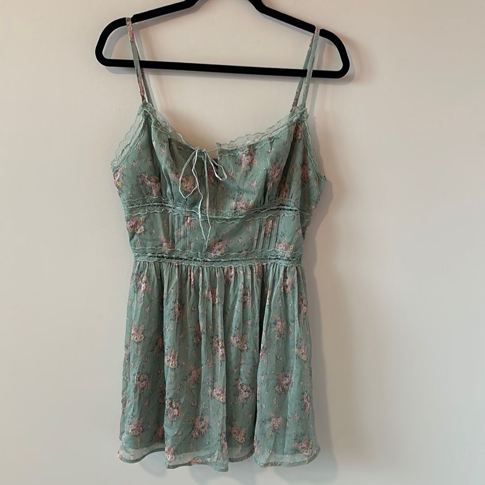 Lulu's Floral Blue Dress - Picture 2 of 5